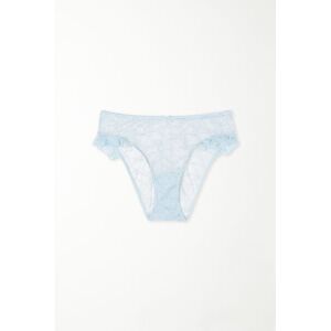 Tezenis Slip Glitter Garden Lace Frau Hellblau Größe L