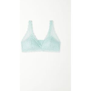 Tezenis Triangel-BH Havana aus recycelter Spitze Frau Hellblau Größe 70B