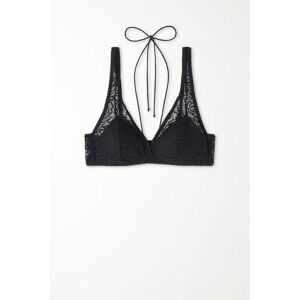 Tezenis Leicht wattierter Triangel-BH Havana After Midnight Lace Frau Schwarz Größe 75C