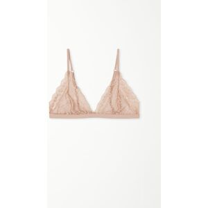 Tezenis Unwattierter Triangel-BH Lisbon aus recycelter Spitze Frau Hautfarben Größe 80C