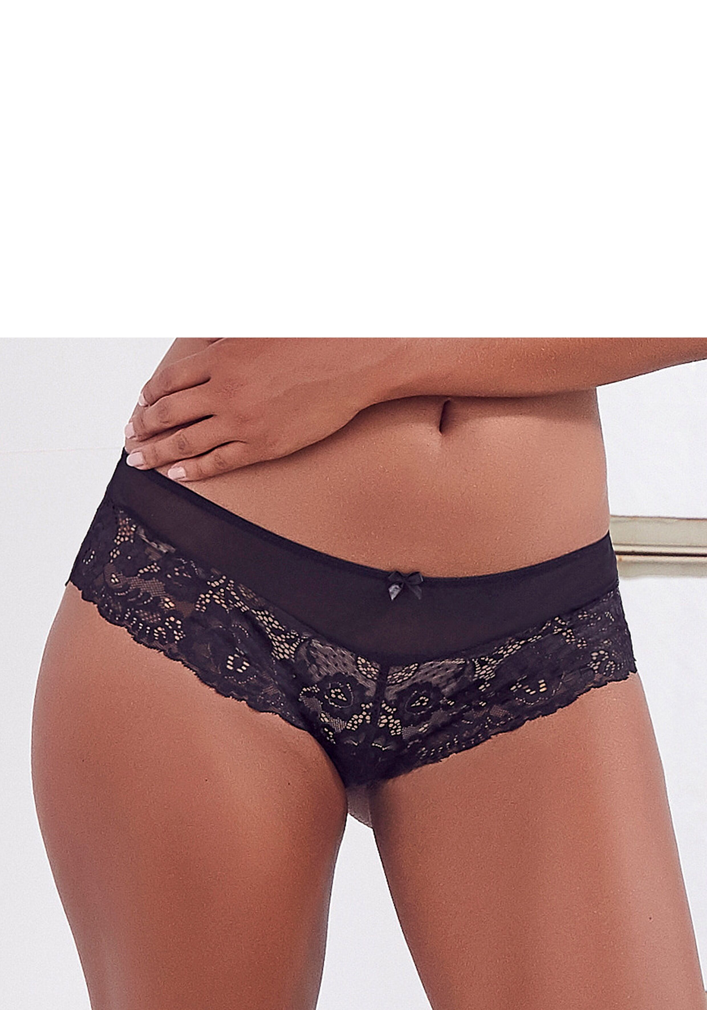 Vivance Panty »Giulia«, aus floraler Spitze schwarz  32/34 36/38 40/42 44/46