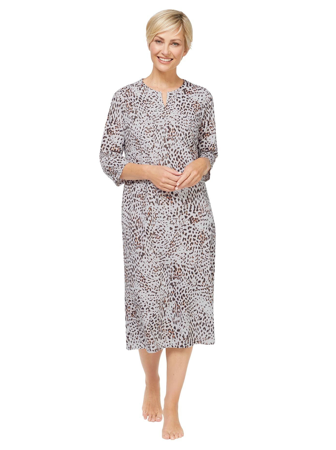 arabella Nachthemd »Kaftan« braun  36/38 40/42 44/46 48/50 52/54