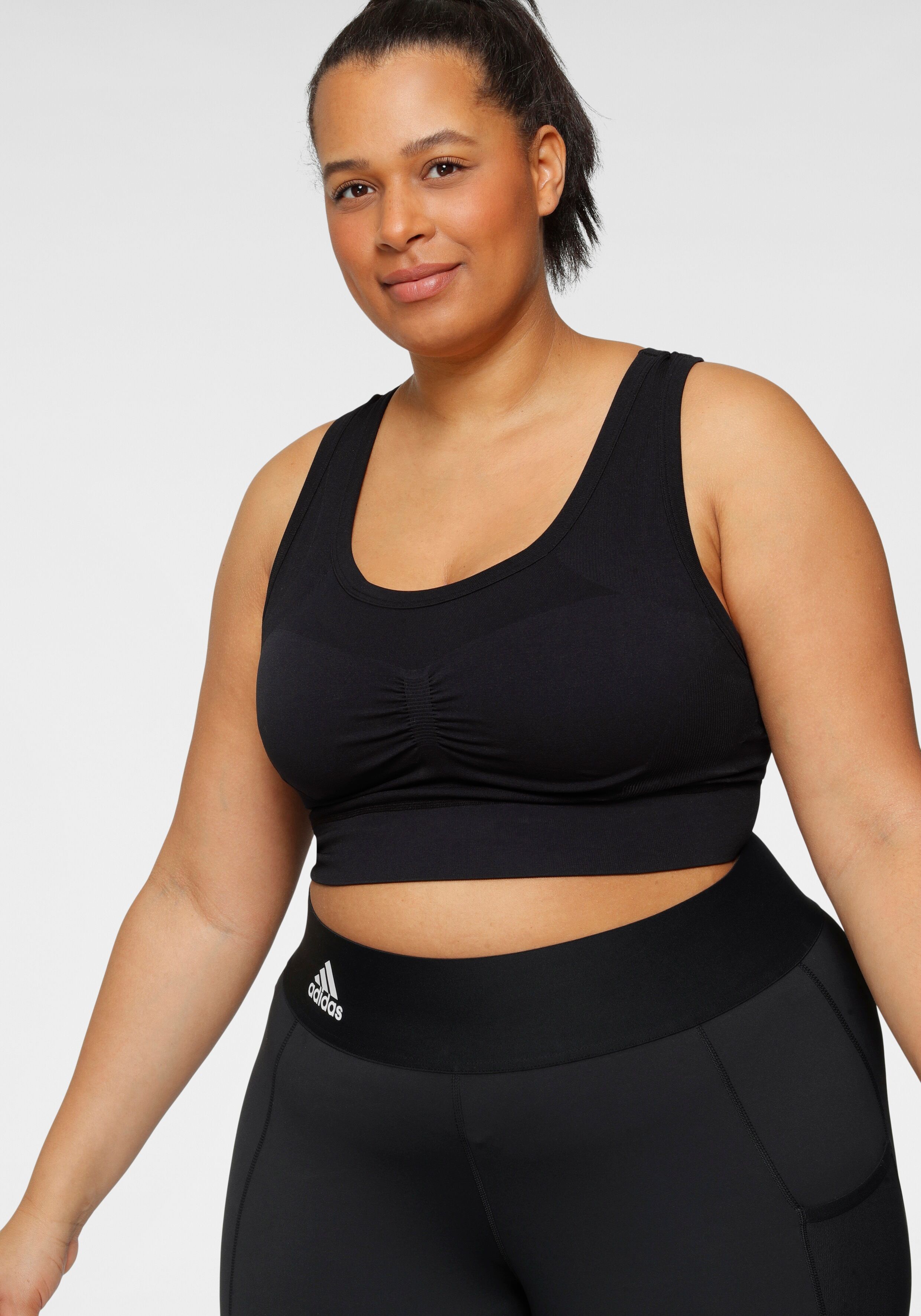 Adidas Performance Sport-BH »STUDIO BRA PLUS SIZE« schwarz  1X (40/42) 2X (44/46) 3X (48/50) 4X (52/54)