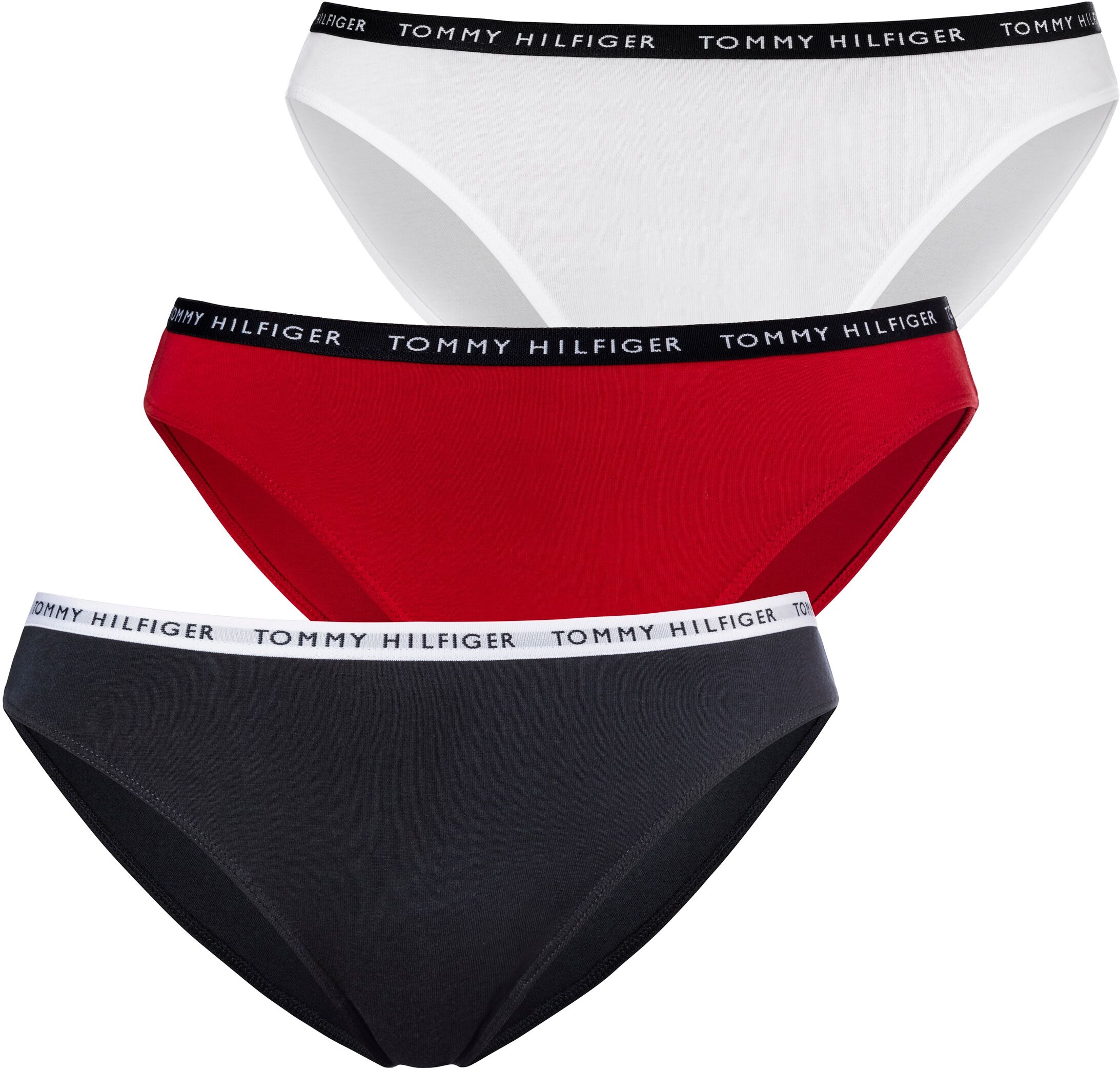 Tommy Hilfiger Underwear Bikinislip, (3 St.), mit schmalem Logobündchen blau  L M S XL XS