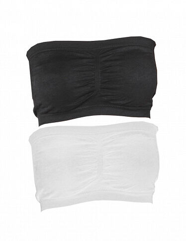 VEDIA BH Bandeau, 2er-Pack, schwarz + weiss