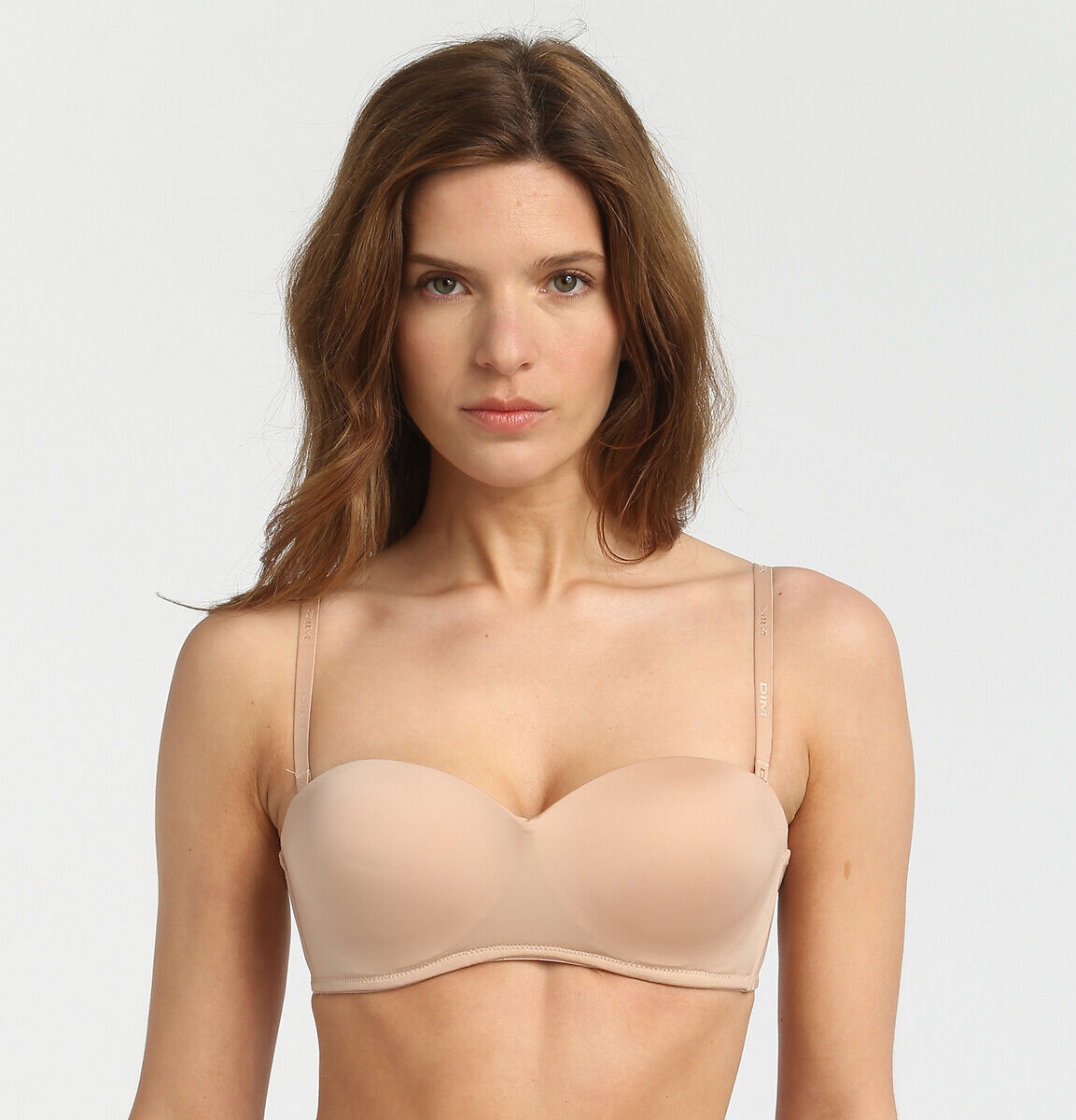 DIM Bandeau-BH ohne Formbügel Invisifree BEIGE;SCHWARZ