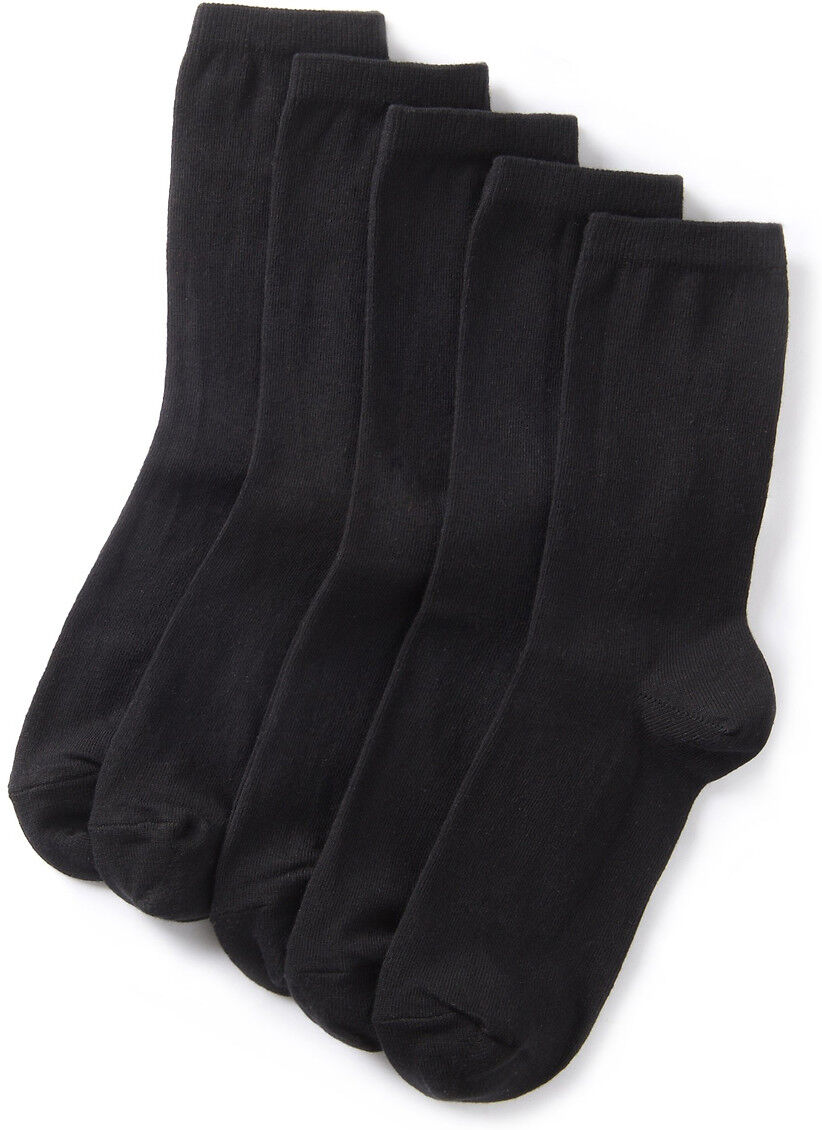 LA REDOUTE COLLECTIONS 5er-Pack Socken, wadenhoch SCHWARZ