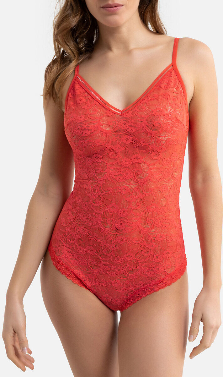 LA REDOUTE COLLECTIONS Spitzen-Body ORANGE