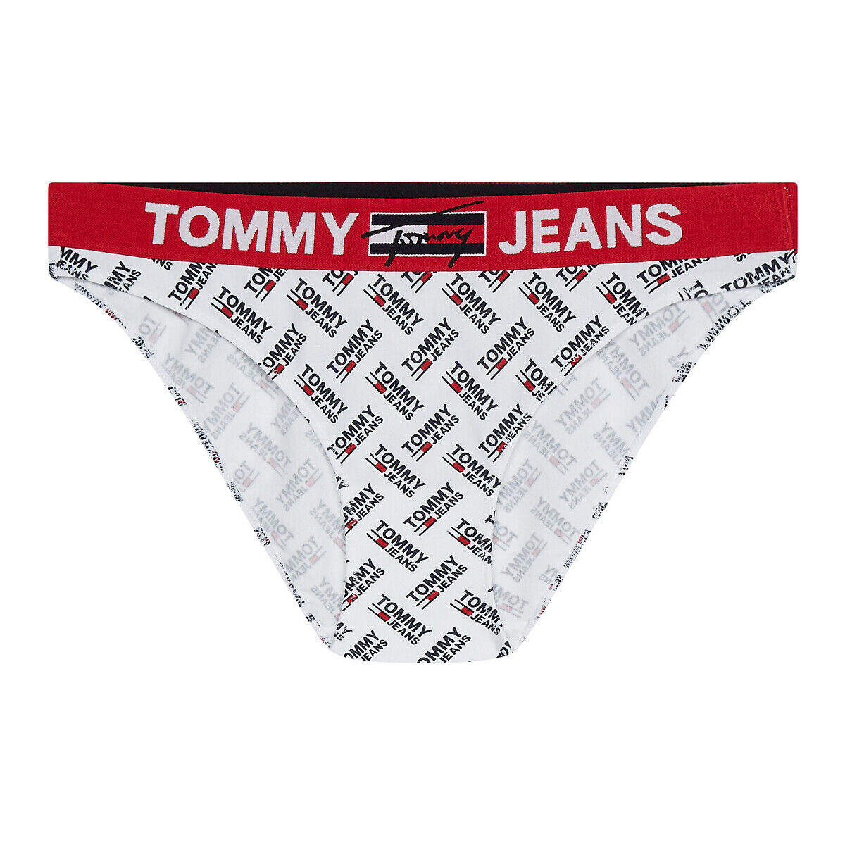 Tommy Hilfiger Bedruckter Slip, Bund mit Logoprint WEISS