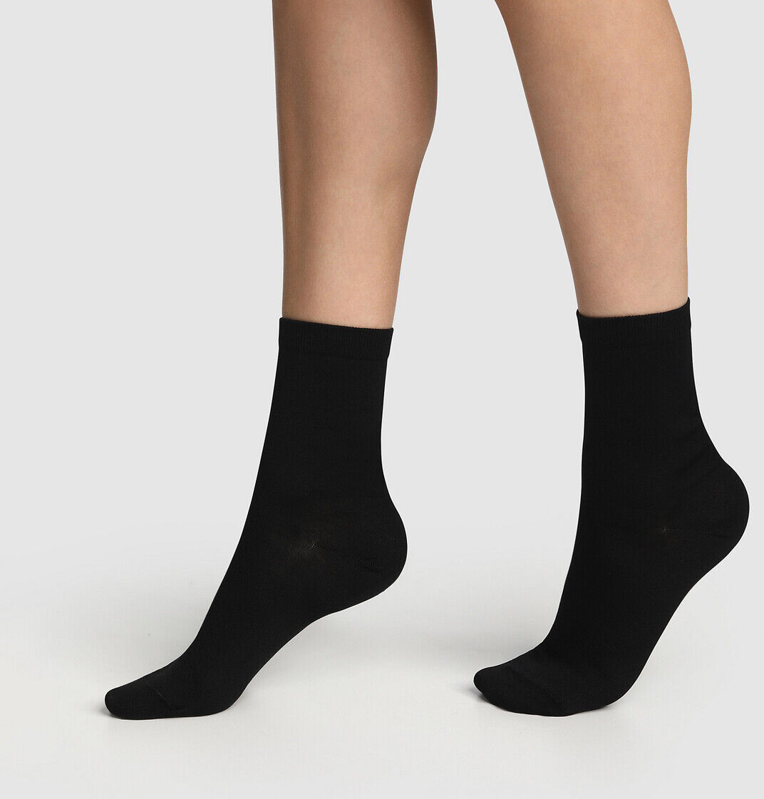 DIM 2er-Pack Socken, Baumwolle SCHWARZ