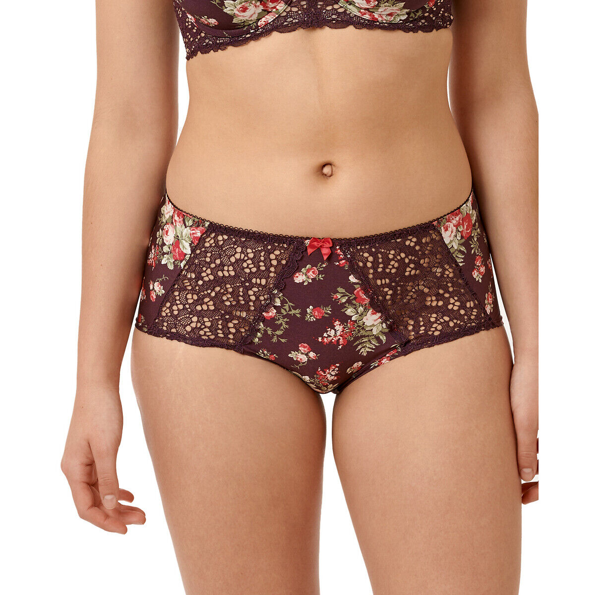 SANS COMPLEXE Bedruckter Shorty Diane ROT