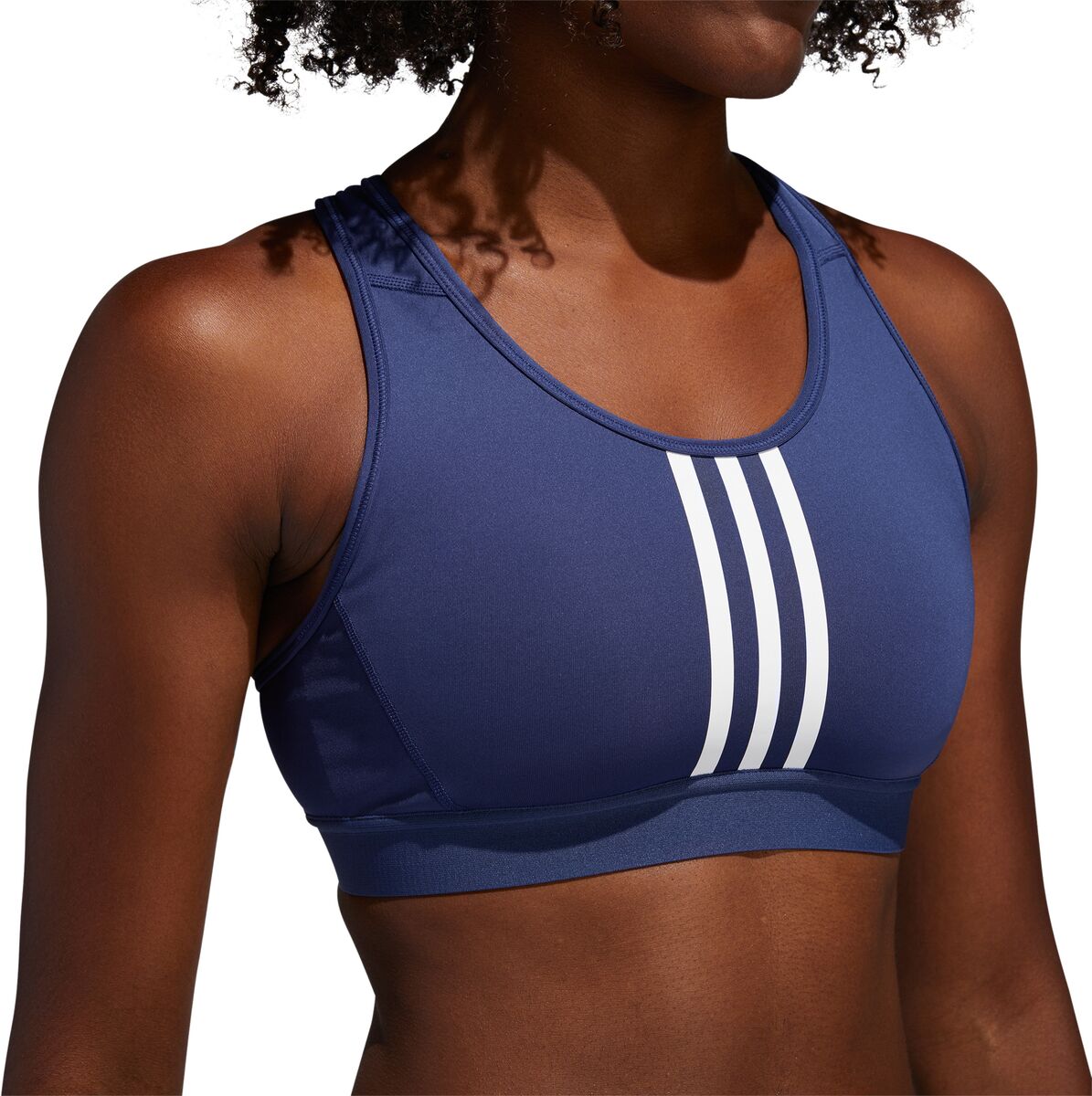 Adidas Sportbustier Dont Rest 3 Stripe BLAU