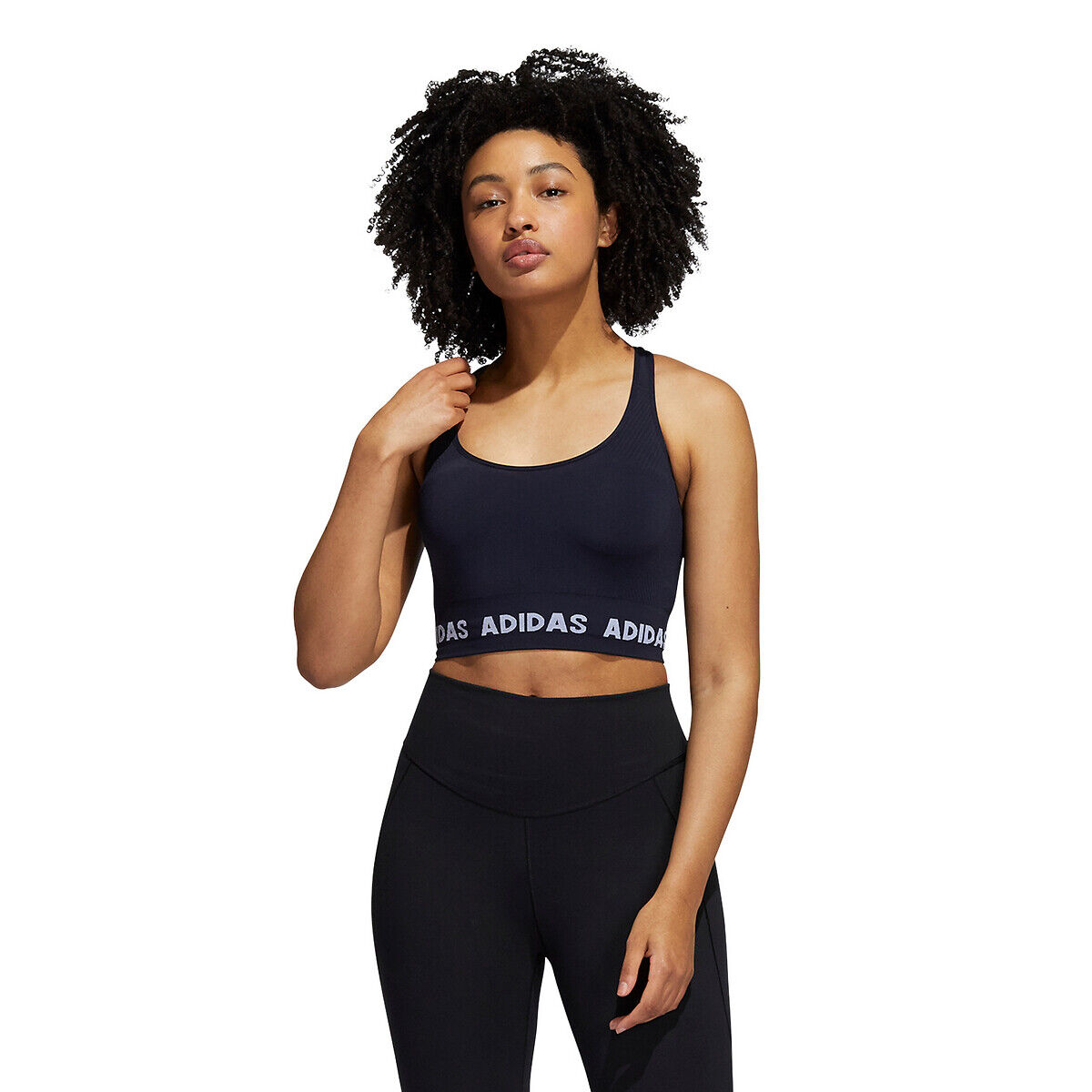 Adidas Sport-Bustier mit leichtem Halt VIOLETT