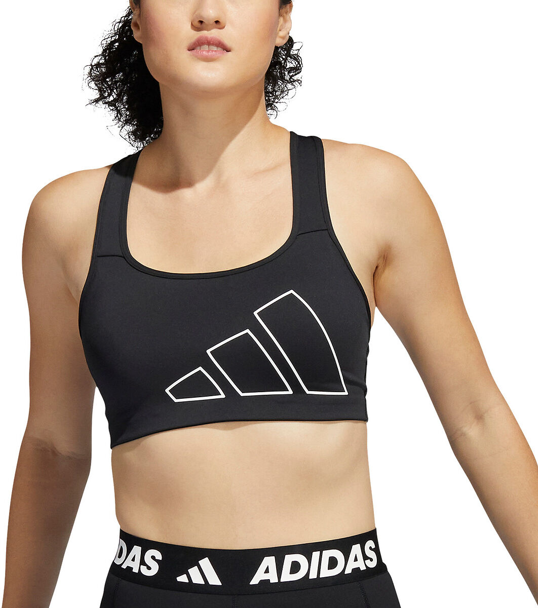 Adidas Sport-Bustier mit besonders gutem Halt SCHWARZ