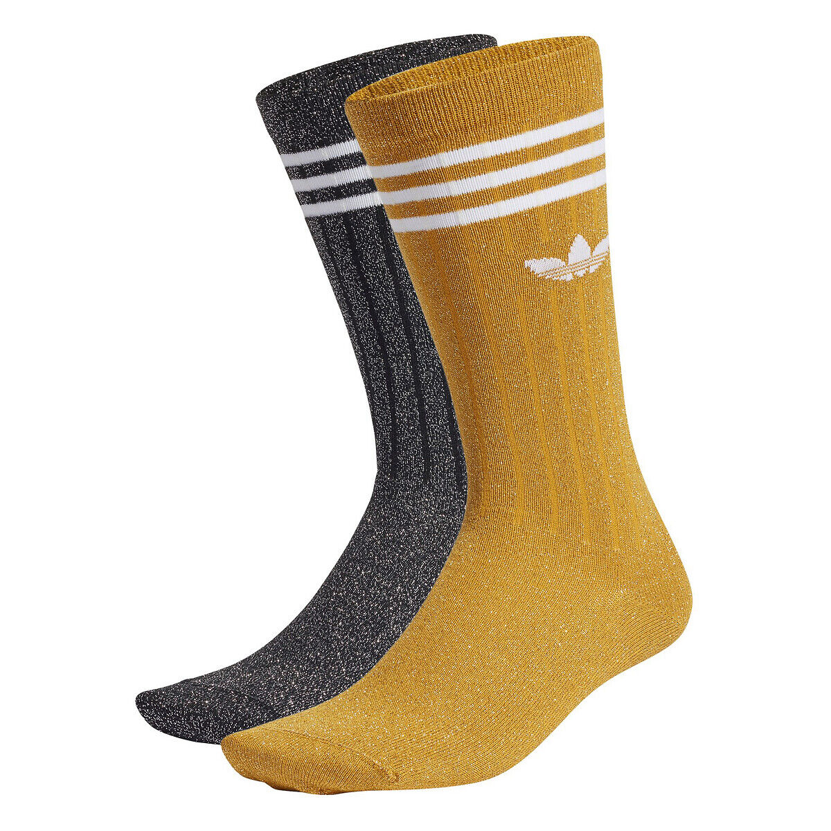 Adidas 2 Paar Socken, hohe Form GELB