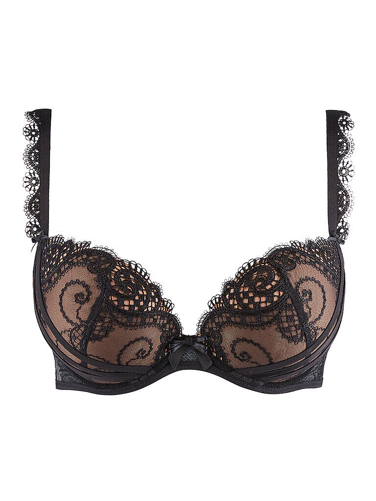 AUBADE Push-Up BH  À la Folie schwarz   Damen   Größe: 75C   QI08-N6