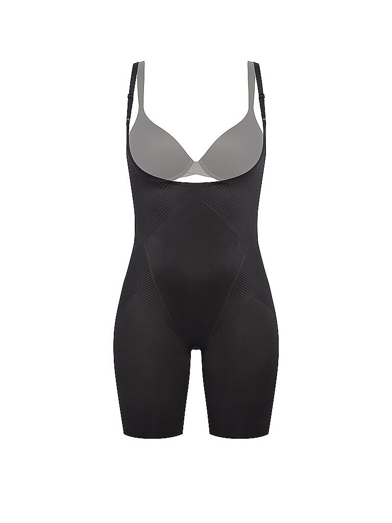 SPANX Thinstincts® 2.0 Open-Bust Mid-Thigh Bodysuit Black schwarz   Damen   Größe: M   10235R