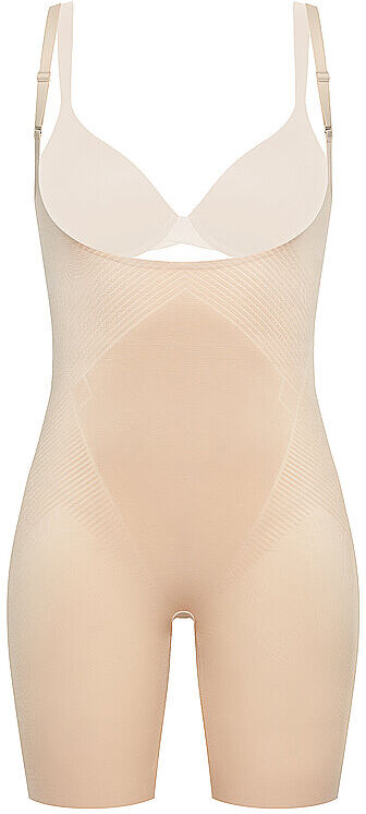 SPANX Thinstincts® 2.0 Open-Bust Mid-Thigh Bodysuit Soft Nude beige   Damen   Größe: M   10235R