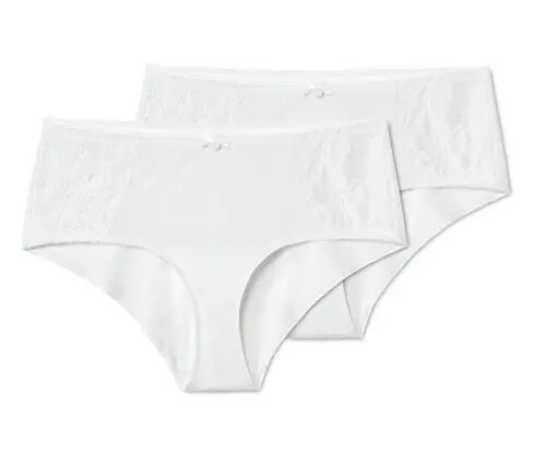 Tchibo - 2 Pantys - Weiss - 100% Baumwolle - Gr.: M Baumwolle 2x M 40/42