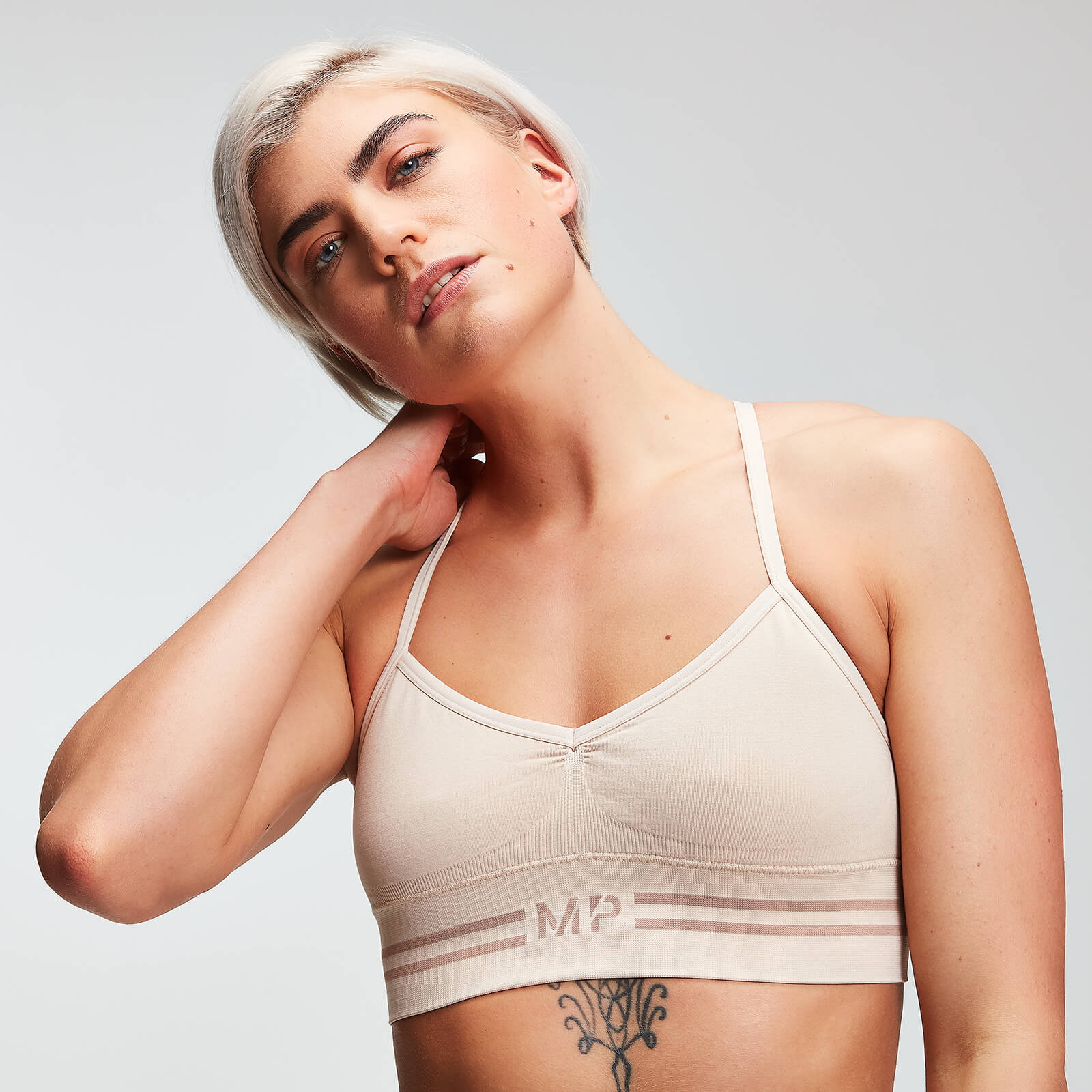 Mp dámská bezešvá podprsenka bralette – Béžová - XXL