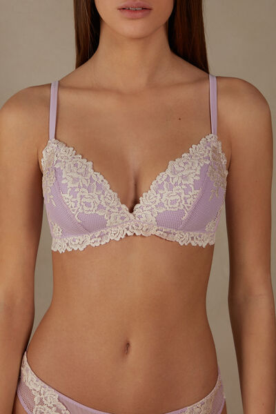 Intimissimi Trojúhelníková Podprsenka Tiziana Pretty Flower Žena Svetle Ružová Size 4B