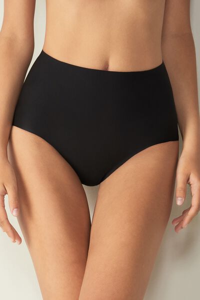 Intimissimi Kalhotky z Mikrovlákna s Nezačištěnými Švy Žena Cerná Size 6