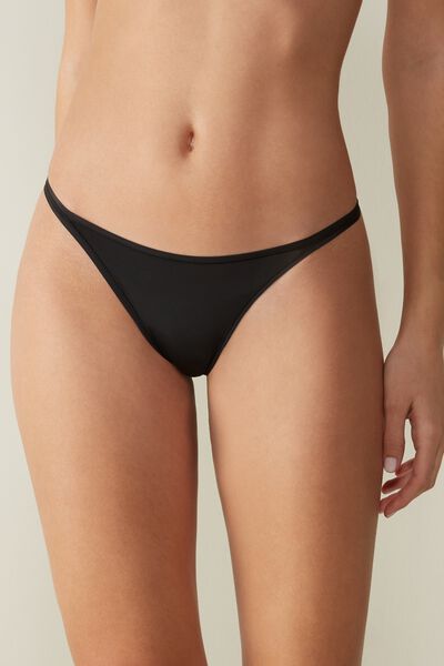 Intimissimi Pásková Tanga z Mikrovlákna Ultralight Žena Cerná Size 2