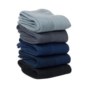 MODERNE HAUSFRAU Gesundheits-Socken, 5 Paar 43 blau   grau