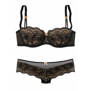 S.Oliver Set: Schalen-Bh Damen Schwarz-Caramel Gr.70b