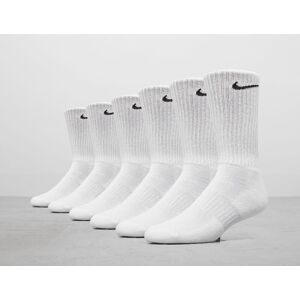 Nike 6er-Pack Everyday Cushioned Training Crew Socken - White, White L  White