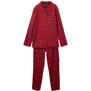 TOM TAILOR Damen Pyjama mit Karomuster, rot, Karomuster, Gr. L/40