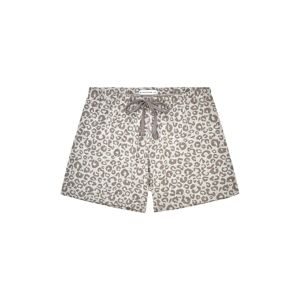 TOM TAILOR Damen Pyjama Shorts mit Animalprint, grau, Animalprint, Gr. S/36