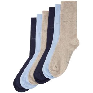 TOM TAILOR Damen Basic Socken im Sechserpack, blau, Gr. 39-42