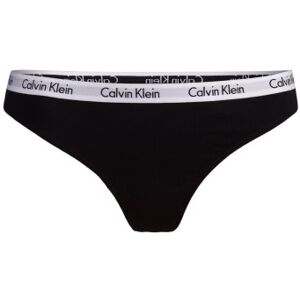 Calvin Klein Carousel Thong Schwarz Baumwolle Large Damen