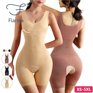 Flarixa Butt Lifter Body Shaper Bauch Boxer Damen Korsett Body Nahtlose Schlankheits-Bauchhose Damen-Binder Und Shaper