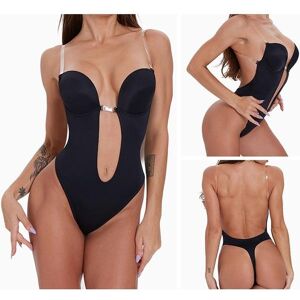 Lutas Rückenfreier Bh Für Damen, Body Shaper, Tiefer V-Body, Tanga, Umwandelbar, Nahtloser U-Ausschnitt-Bodysuit