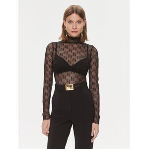 Elisabetta Franchi Body BO-004-41E2 Schwarz Regular Fit 48 female