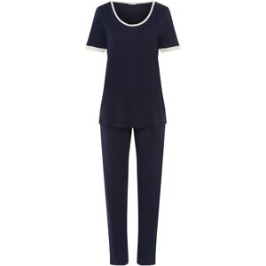 Hanro Pyjama Damen Jersey, marine