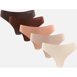 Calvin Klein Underwear Five-Pack Stretch-Jersey Thongs - S