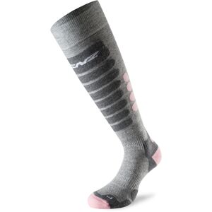 Lenz Skiing 3.0 Socken - Grau Pink - 39 40 41 - unisex