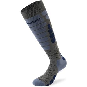 Lenz Skiing 5.0 Socken - Grau Blau - 45 46 47 - unisex