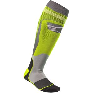 Alpinestars MX Plus-1 Motocross Socken - Grau Gelb - S - unisex