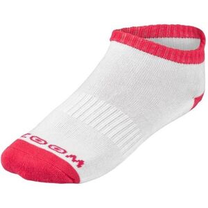 Zoom Crew Damen Socken, weiss/fuchsia, 3 Paare