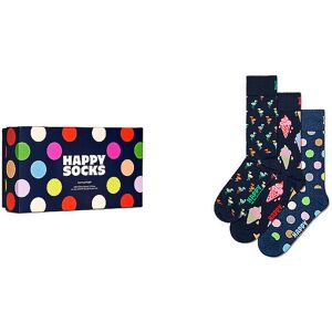 Happy Socks Damen Geschenkbox Socken 3er Pkg 36-40 Navy. Dunkelblau   Damen   P000688