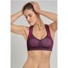 SCHIESSER Sport-BH gemoldete Cups bügellos High Support beere gemustert - Active 80C female