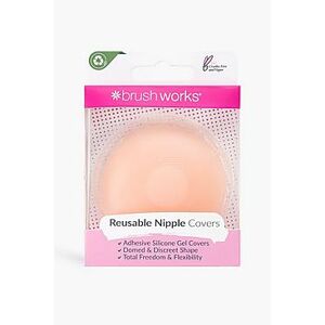Brushworks Silicone Nipple Cover  nude One Size Female