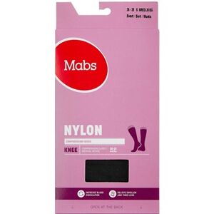 Mabs Nylon Cotton Knee Wide Black Small Medicinsk udstyr 1 par