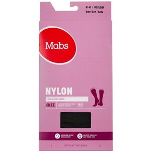 Mabs nylon knee wide sort Large Medicinsk udstyr 1 par