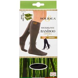 Solidea Bamboo Opera sort unisex knæstrømpe - str. Small Medicinsk udstyr 1 stk