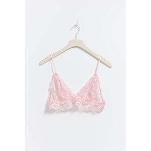 Gina Tricot - Lace bralette - Bh-er- Pink - M - Female  Female Pink
